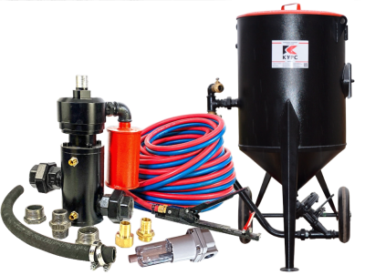 Пескоструйный аппарат PST-200 с фильтром, КПДУ twin 40 п.м.